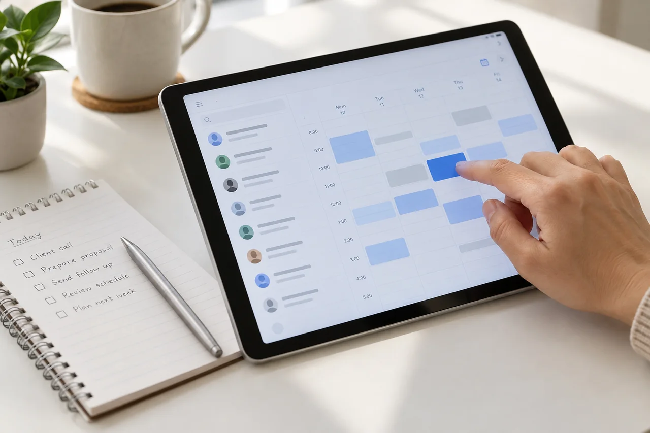 Pamje ilustruese: program për terminet dhe klientët në tablet